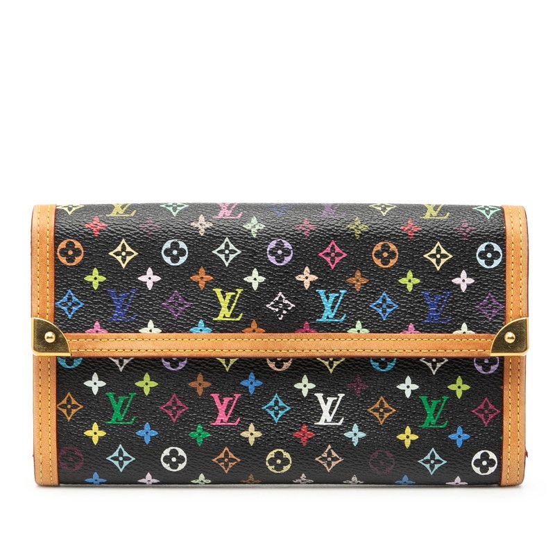 Louis Vuitton Monogram Multi Color Porte Tresor International Trifold Wallet