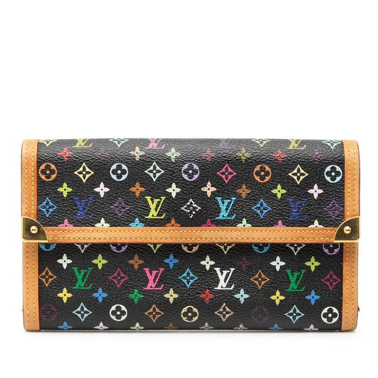 Louis Vuitton Monogram Multi Color Porte Tresor International Trifold Wallet