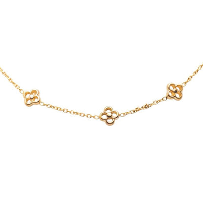 Louis Vuitton Flower Full Necklace Gold Plated — view 2