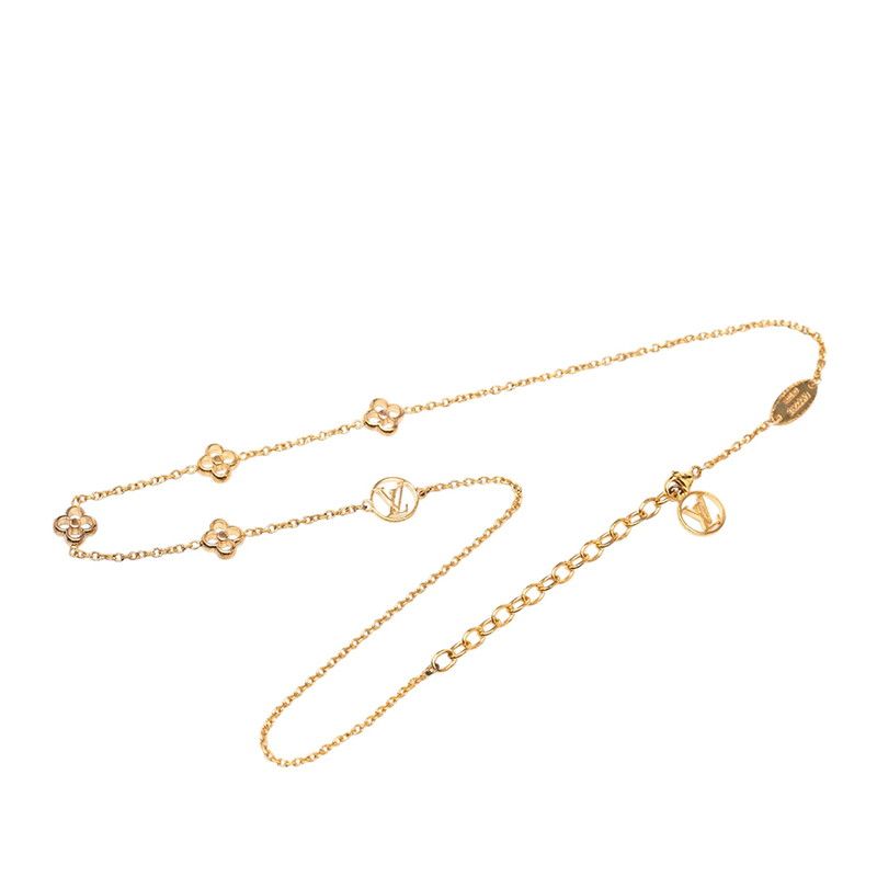 Louis Vuitton Flower Full Necklace Gold Plated — view 3