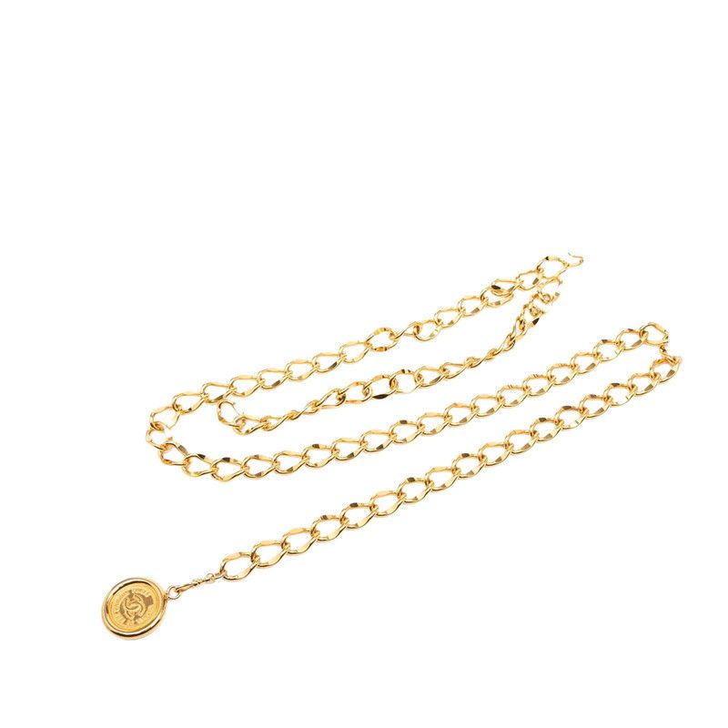 Chanel CC Logo 31 Rue Cambon Chain Belt Gold Plated
