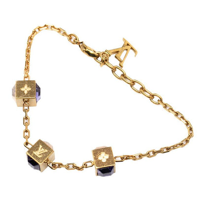 Louis Vuitton Bracelet Gambling Gold Purple Plated — view 2