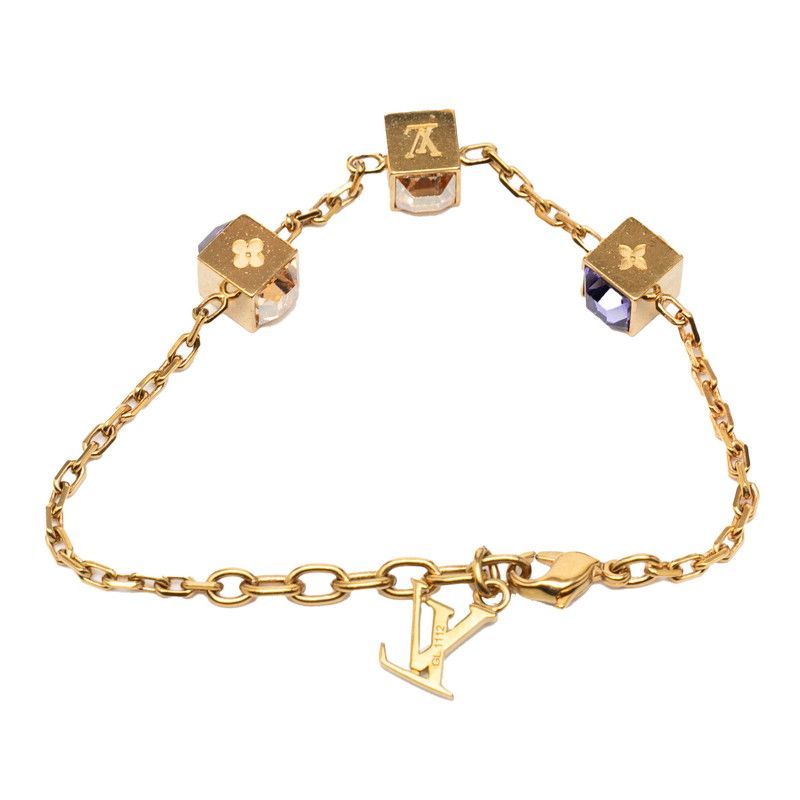 Louis Vuitton Bracelet Gambling Gold Purple Plated — view 3