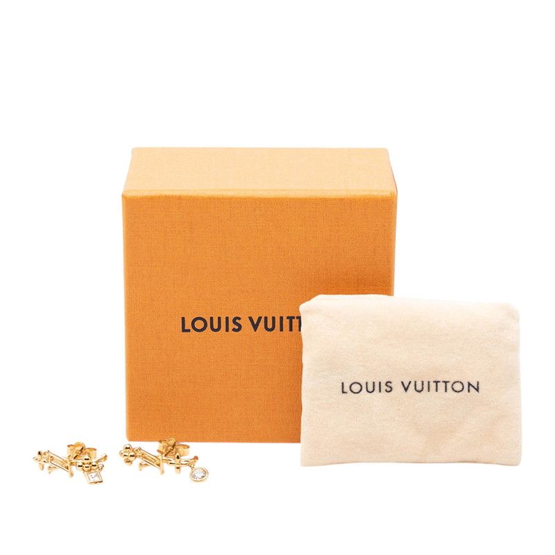 Louis Vuitton in the Sky Earrings Gold Plated — view 4