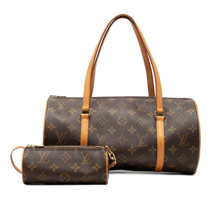 Louis Vuitton Monogram Papillon 30 Handbag Brown Leather — view 7