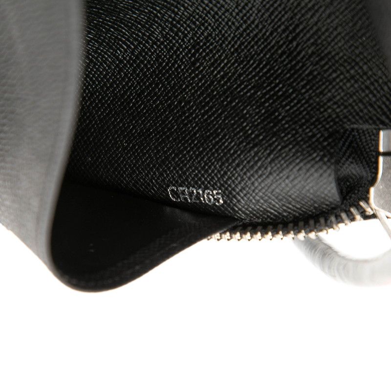 Louis Vuitton Damier Graphite Zippy Organizer Zip Around Wallet Black Leather — view 7