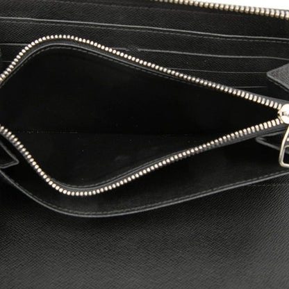 Louis Vuitton Damier Graphite Zippy Organizer Zip Around Wallet Black Leather — view 4