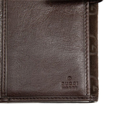 Gucci Horsebit Wallet Brown Suede Leather — view 6