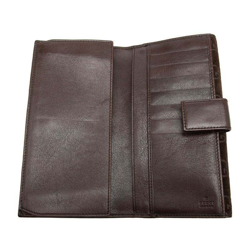 Gucci Horsebit Wallet Brown Suede Leather — view 4