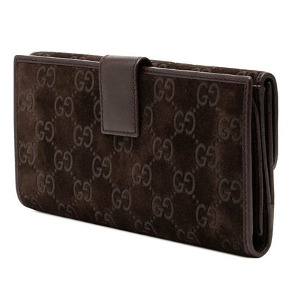 Gucci Horsebit Wallet Brown Suede Leather — view 2