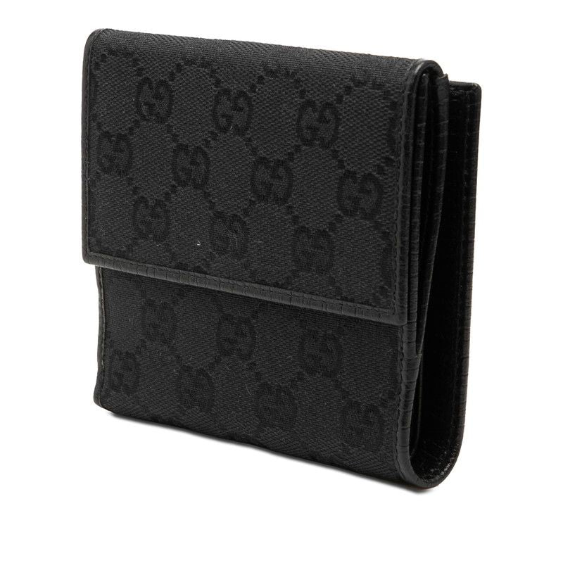 Gucci GG Canvas Bamboo Bifold Wallet Black — view 2