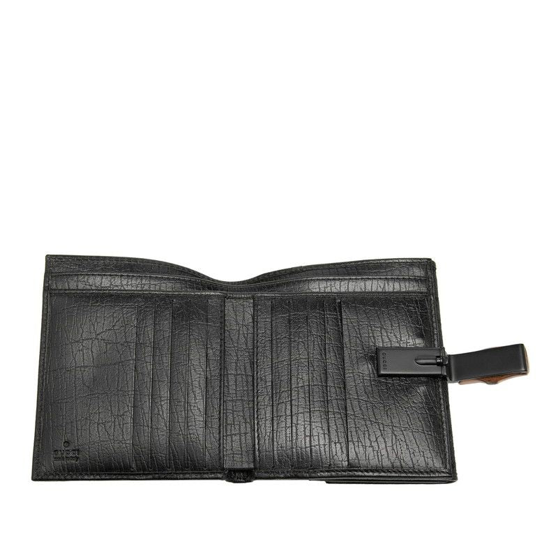 Gucci GG Canvas Bamboo Bifold Wallet Black — view 4