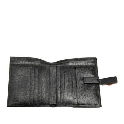 Gucci GG Canvas Bamboo Bifold Wallet Black — view 4