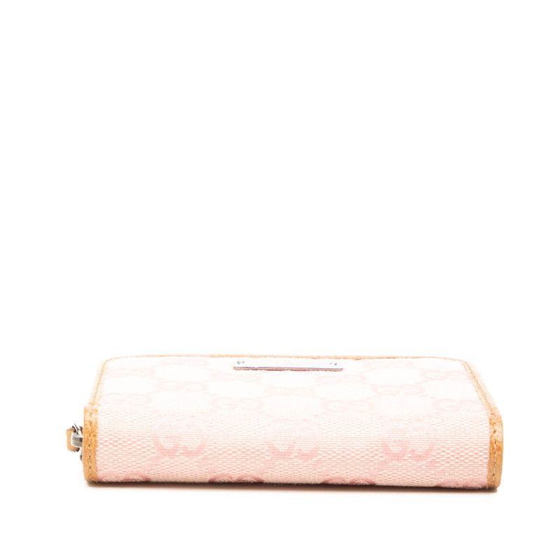 Gucci GG Canvas Coin Case Card Pink Brown — view 3