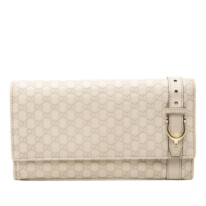 Gucci Micro Guccissima Wallet Ivory Leather