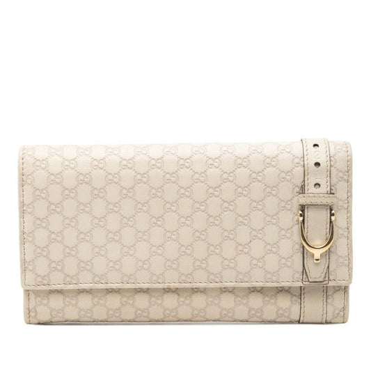 Gucci Micro Guccissima Wallet Ivory Leather