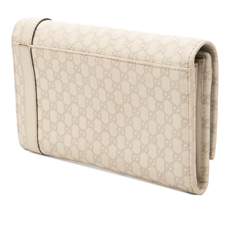 Gucci Micro Guccissima Wallet Ivory Leather — view 2