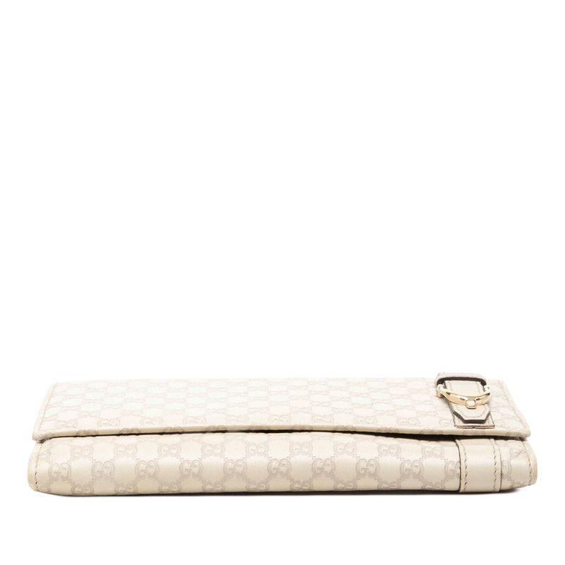 Gucci Micro Guccissima Wallet Ivory Leather — view 3