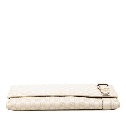 Gucci Micro Guccissima Wallet Ivory Leather — view 3