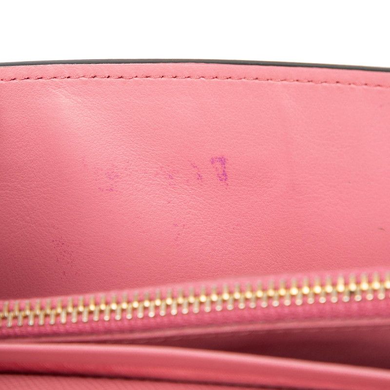 Prada Wallet Pink Multi Color Saffiano Leather — view 4