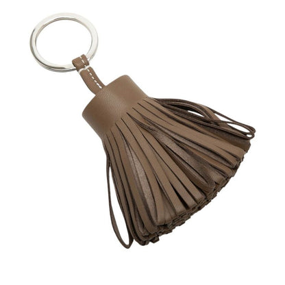 Hermes Carmen Bag Charm Key Holder Etoupe Gray Ju Agno Milo