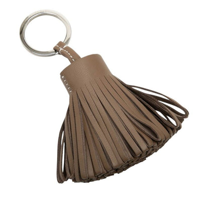 Hermes Carmen Bag Charm Key Holder Etoupe Gray Ju Agno Milo — view 2