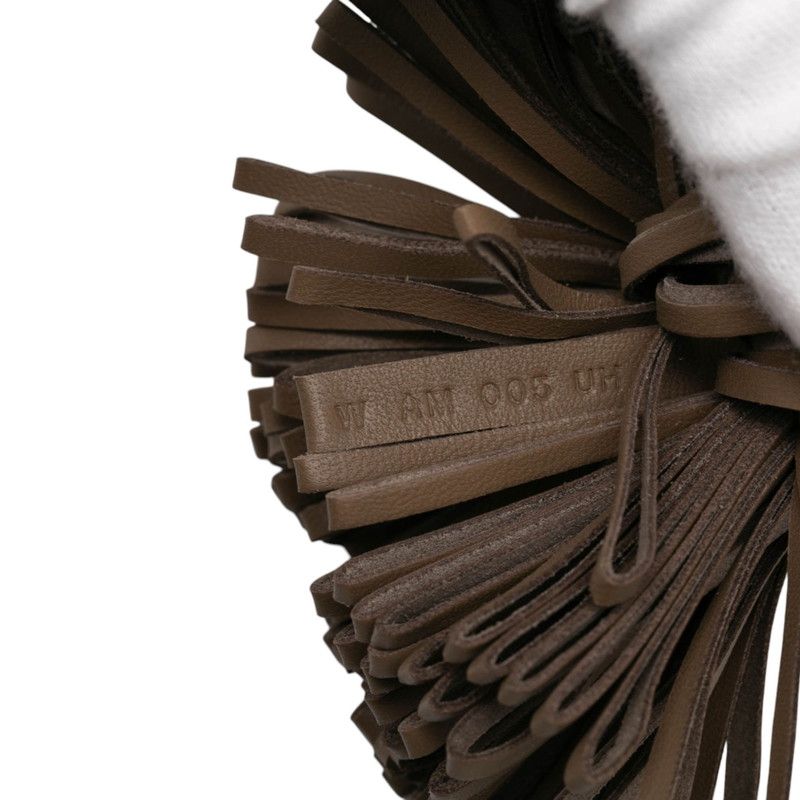 Hermes Carmen Bag Charm Key Holder Etoupe Gray Ju Agno Milo — view 5