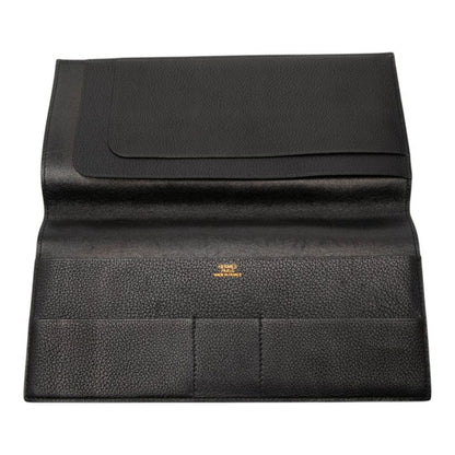 Hermes Billfold Black Leather 1- Wallet — view 4