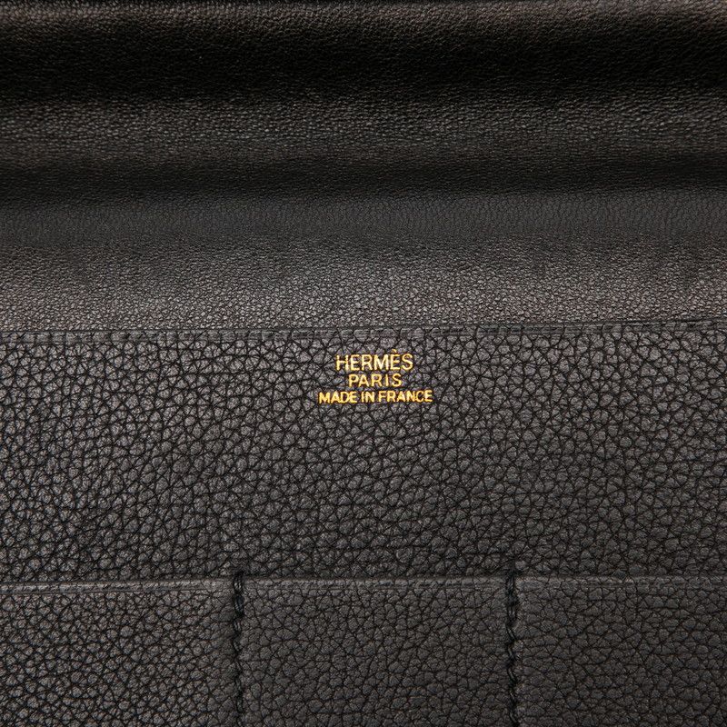 Hermes Billfold Black Leather 1- Wallet — view 5
