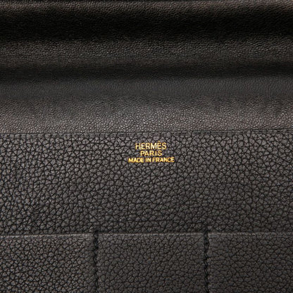 Hermes Billfold Black Leather 1- Wallet — view 5