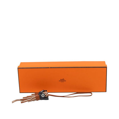 Hermes Chouette Owl Bag Charm Key Holder Gold Grimisty Nata Agneau Milo Swift — view 5