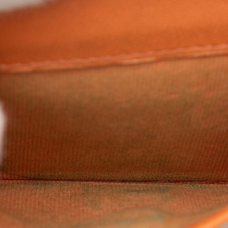 Chanel CC Logo Quilted Bifold Wallet Orange Lambskin — view 4