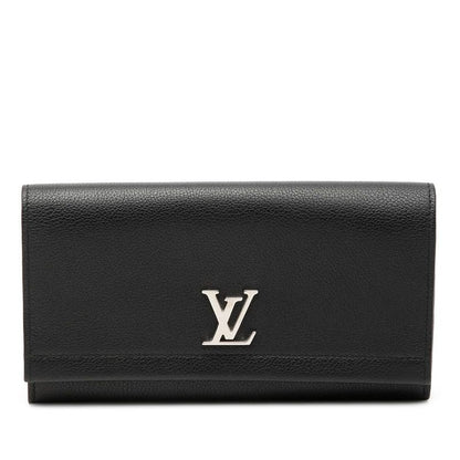 Louis Vuitton Portefeuille Lockme 2 Wallet Black Leather