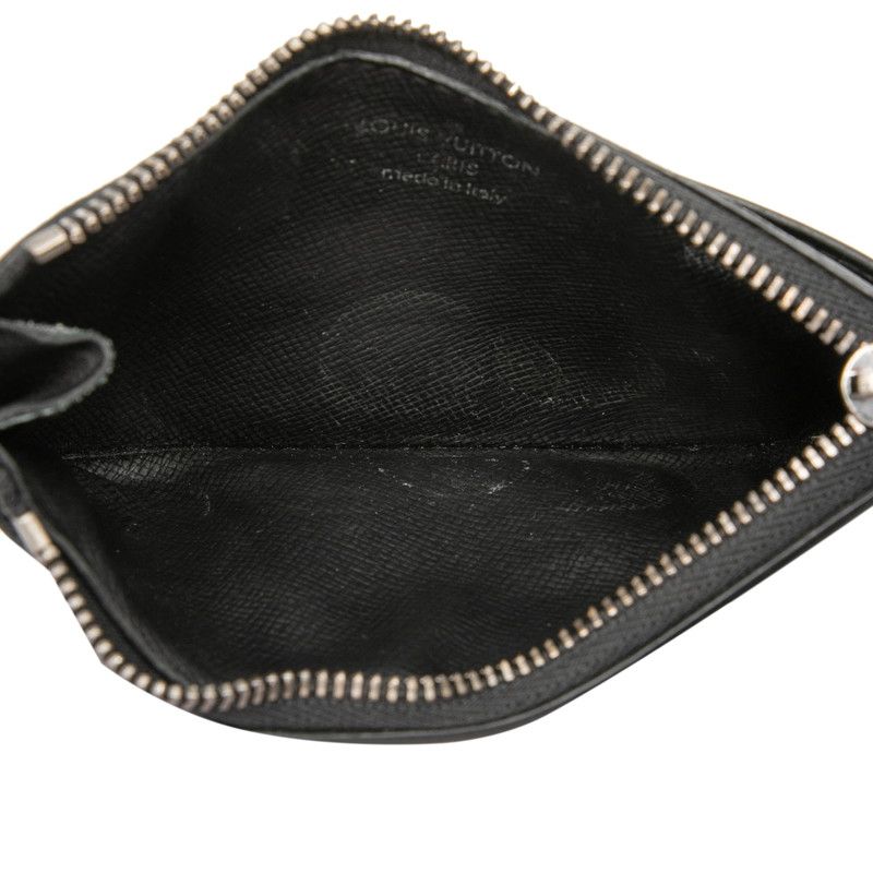 Louis Vuitton Monogram Eclipse Reverse Coin Case Card Fragment Black Gray — view 4
