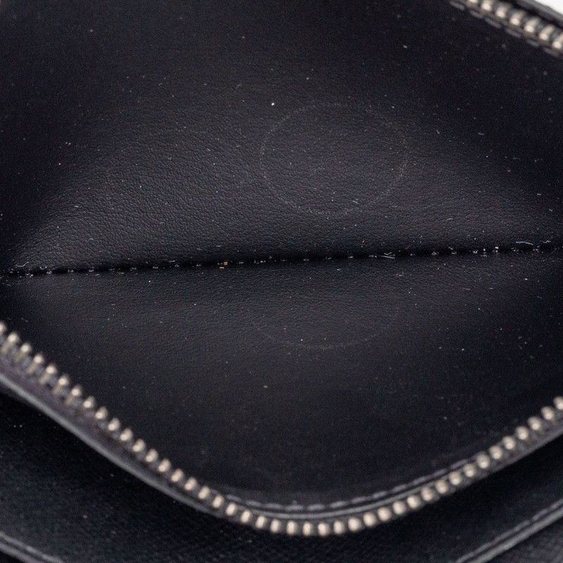 Louis Vuitton Monogram Eclipse Portefeuille Brazza Wallet Black Gray Leather — view 4