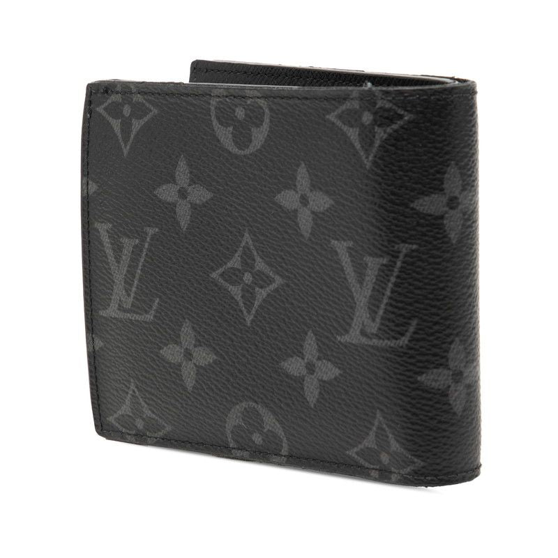 Louis Vuitton Monogram Eclipse Portefeuille Marco NM Bifold Wallet Black — view 2