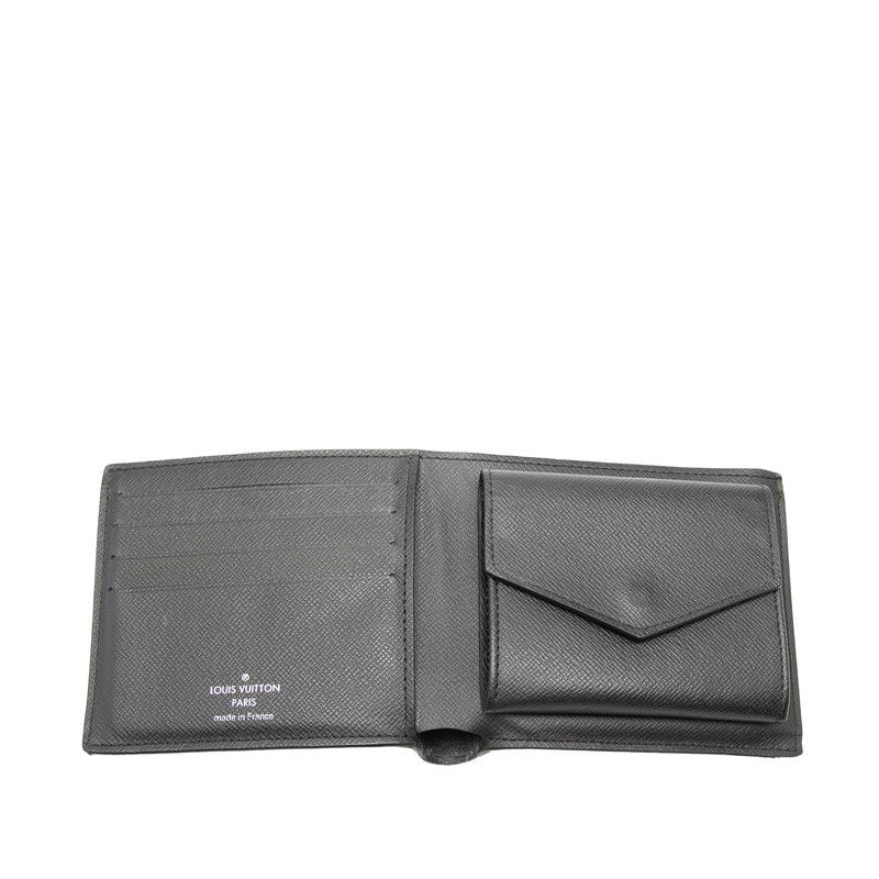 Louis Vuitton Monogram Eclipse Portefeuille Marco NM Bifold Wallet Black — view 5