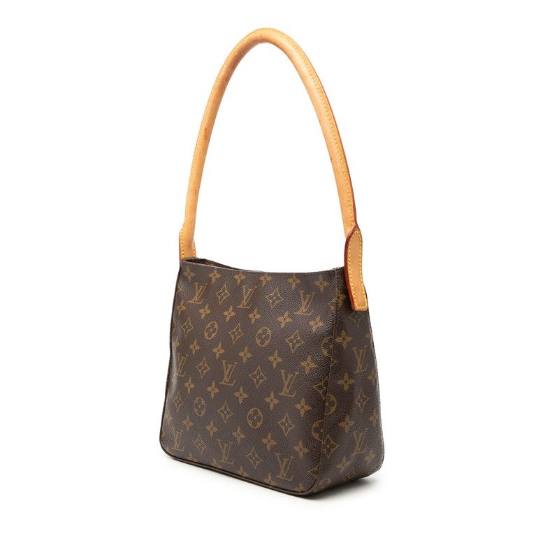 Louis Vuitton Monogram Looping MM Shoulder Bag Brown Leather — view 2