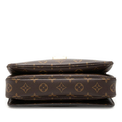 Louis Vuitton Monogram Pochette Metis MM 2-Way Shoulder Bag Brown Leather — view 3