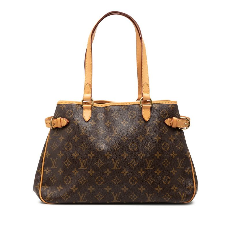 Louis Vuitton Monogram Batignolles Oriental Shoulder Bag Brown Leather