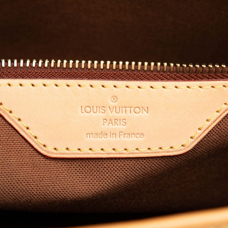 Louis Vuitton Monogram Batignolles Oriental Shoulder Bag Brown Leather — view 5