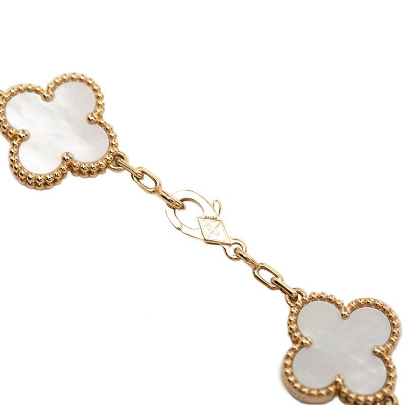 Van Cleef & Arpels Vintage Alhambra Bracelet 18k Yellow Gold Mother of Pearl — view 5
