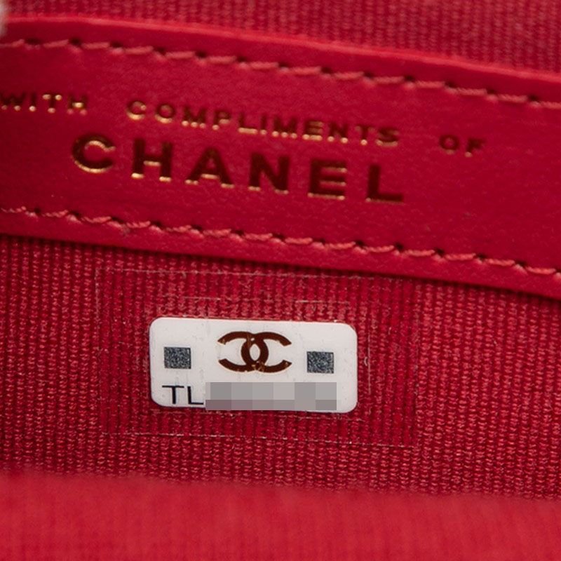 Chanel CC Logo Mini Quilted Crossbody Chain Shoulder Bag Black Cotton — view 6