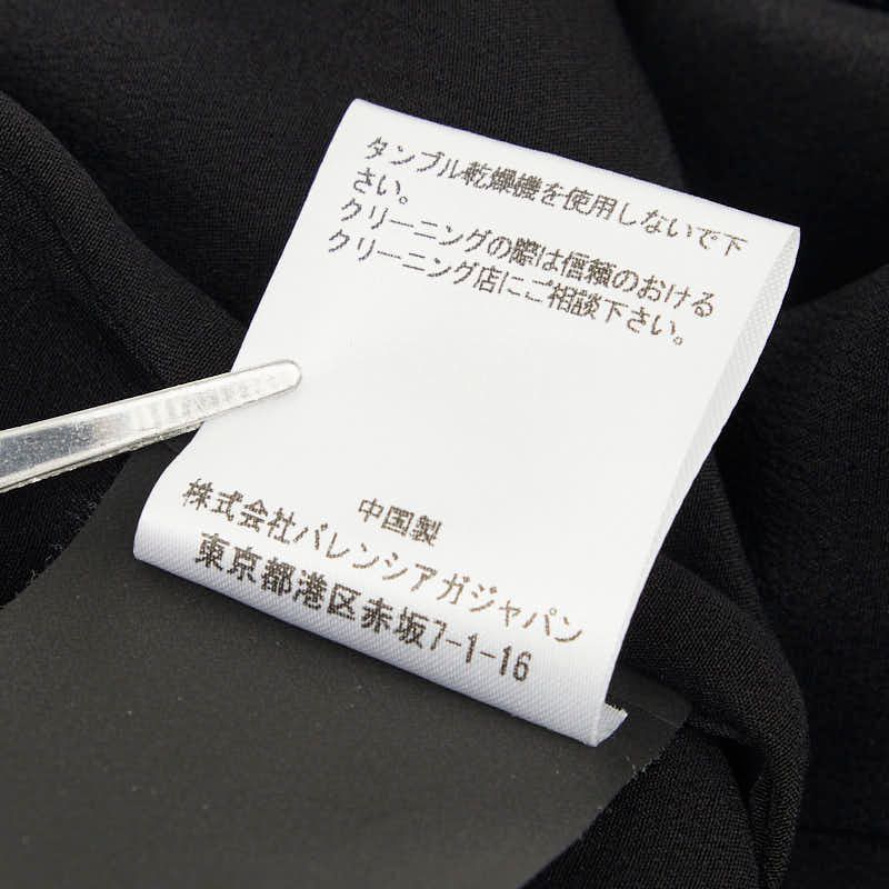 Balenciaga Sleeveless Dress 36 Black Silk Cotton — view 5