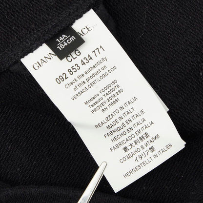 Versace Logo Oversize Sweatshirt 164 cm Black Pink Cotton — view 5