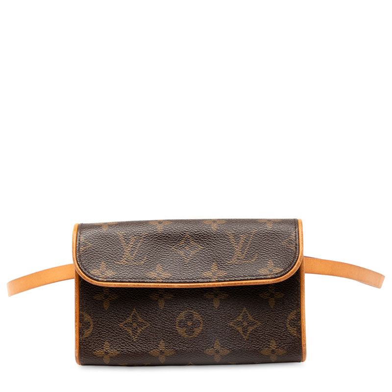 Louis Vuitton Monogram Pochette Florentine Belt Bag Brown Leather