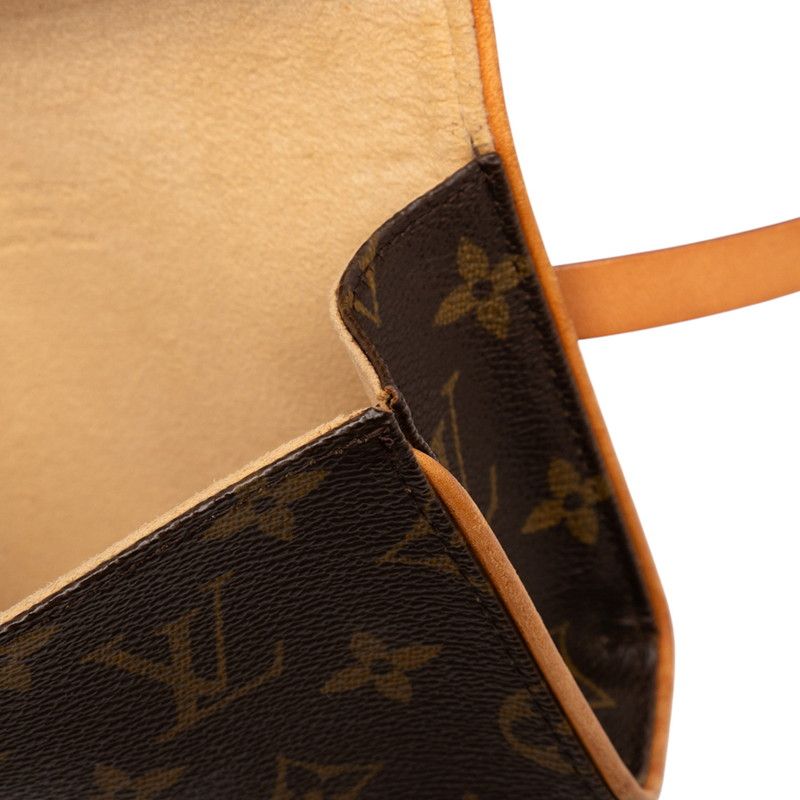 Louis Vuitton Monogram Pochette Florentine Belt Bag Brown Leather — view 4