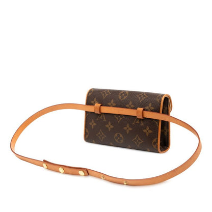 Louis Vuitton Monogram Pochette Florentine Belt Bag Brown Leather — view 2