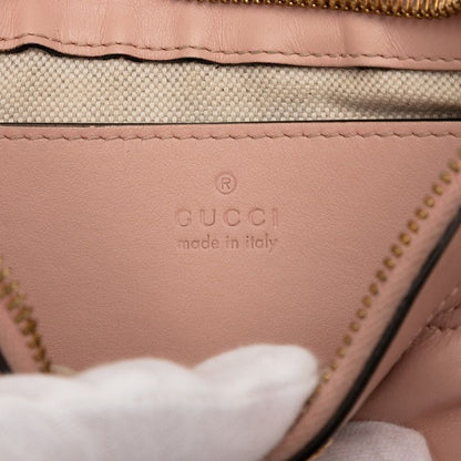 Gucci GG Matelasse Chain 2-Way Shoulder Bag Pink Leather — view 5