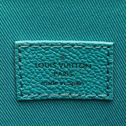 Louis Vuitton Damier Checkerboard Sac Plat XS 2-Way Shoulder Bag Turquoise — view 8